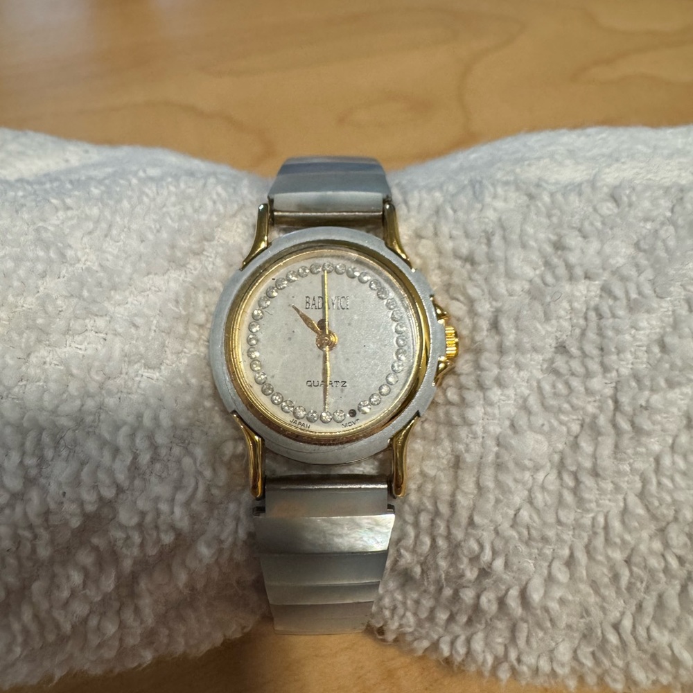 Women's Two-Tone Silver and Gold Dress Watch - Quartz